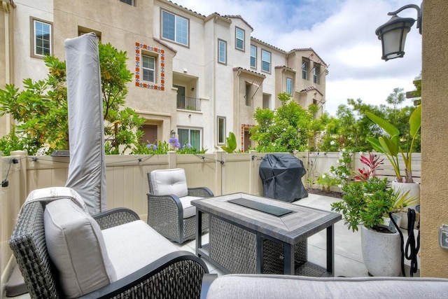 1201 Via Lucero, Oceanside, CA 92056 - fenced backyard featuring a grill and a patio area