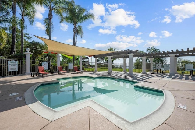 2435 Bear Rock, Escondido, CA 92026 - community pool with a pergola and a patio area