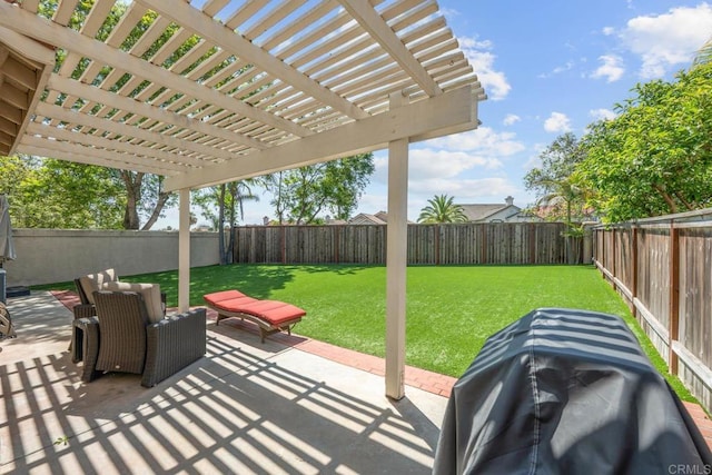 2435 Bear Rock, Escondido, CA 92026 - fenced backyard with a pergola and a patio
