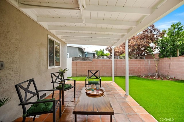 6118 Wolfe St, Lakewood, CA 90713 - fenced backyard with a patio