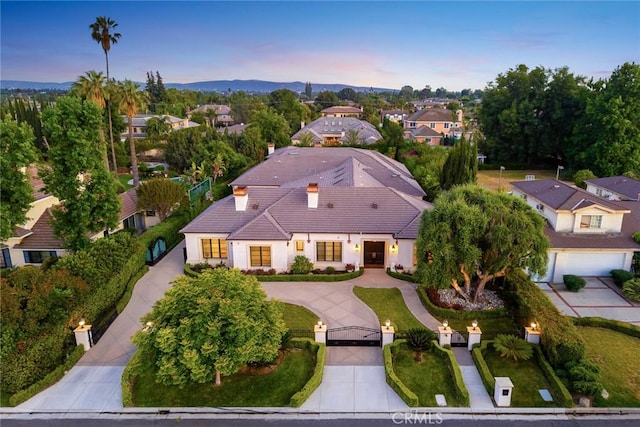 300 W Las Flores Ave, Arcadia, CA 91007 - aerial view at dusk of a residential view