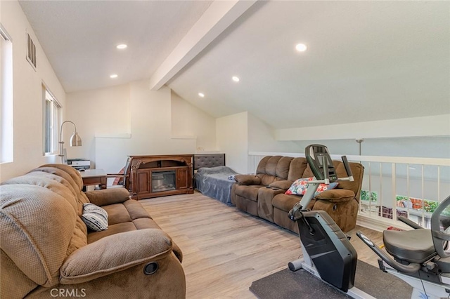 38342 5th Pl W, Palmdale, CA 93551 - living area featuring healthy amount of natural light, light wood finished floors, and recessed lighting