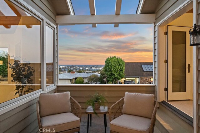 520 Kings Rd, Newport Beach, CA 92663 - view of balcony at dusk
