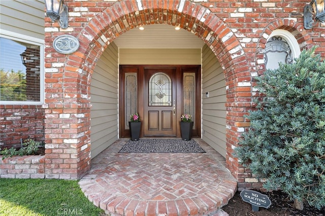 520 Kings Rd, Newport Beach, CA 92663 - doorway to property with brick siding