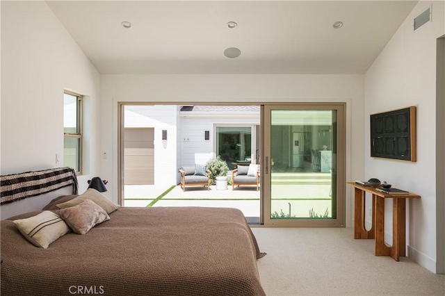 212 E 19th St, Costa Mesa, CA 92627 - bedroom with access to outside and carpet flooring