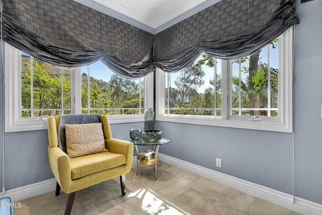 9999 Wornom Ave, Sunland, CA 91040 - living area with plenty of natural light and ornamental molding