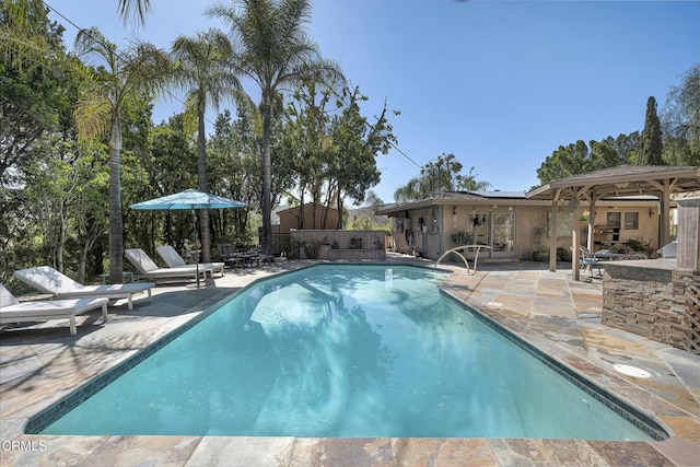 9999 Wornom Ave, Sunland, CA 91040 - swimming pool with a patio area