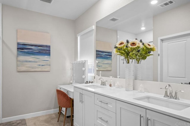 11015 Peyton Way, San Diego, CA 92129 - bathroom featuring double vanity and baseboards