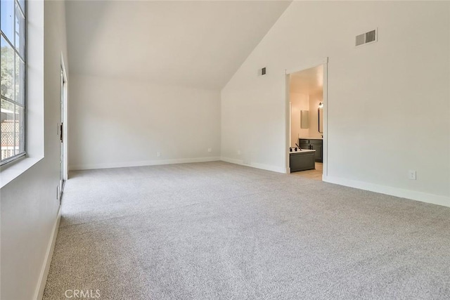 20591 Celtic St, Chatsworth, CA 91311 - bonus room featuring high vaulted ceiling and light carpet