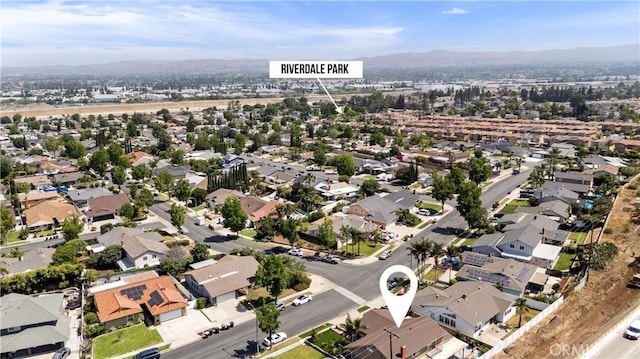 4360 E Addington Dr, Anaheim, CA 92807 - aerial view of property and surrounding area with nearby suburban area and mountains