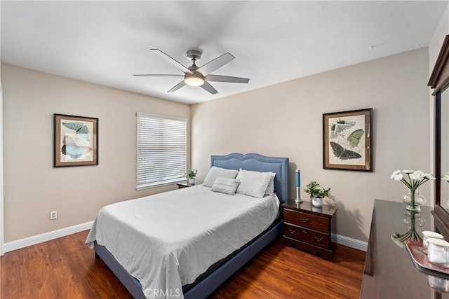 4360 E Addington Dr, Anaheim, CA 92807 - bedroom featuring wood finished floors and ceiling fan