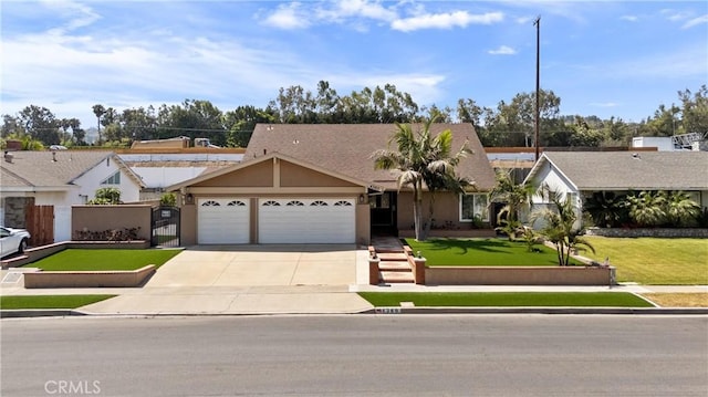 4360 E Addington Dr, Anaheim, CA 92807 - single story home with a garage, concrete driveway, a gate, and stucco siding