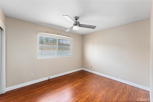 4360 E Addington Dr, Anaheim, CA 92807 - empty room with a ceiling fan and wood finished floors