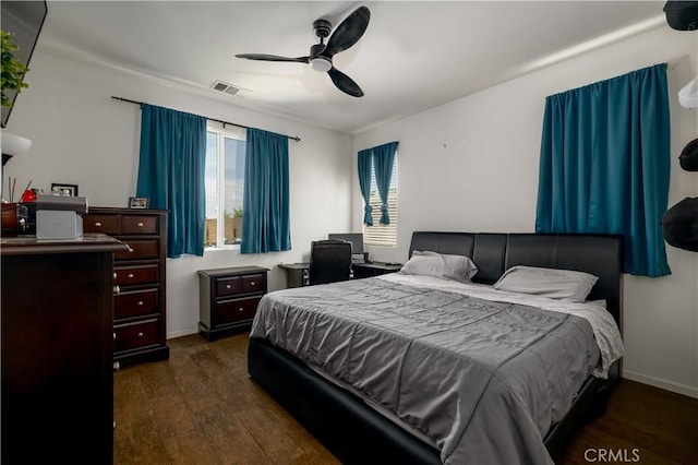 18094 Olivenhain Dr, Riverside, CA 92508 - bedroom featuring wood finished floors and ceiling fan
