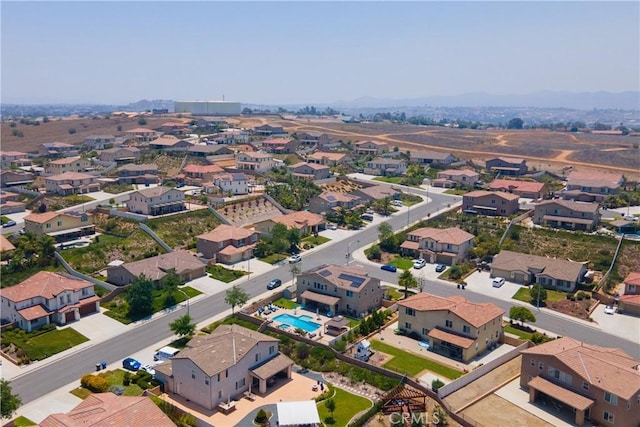 18094 Olivenhain Dr, Riverside, CA 92508 - aerial view of residential area featuring a pool area