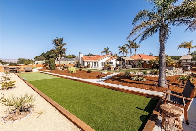 620 Camino Roble, Nipomo, CA 93444 - view of yard featuring a bocce ball area and a residential view