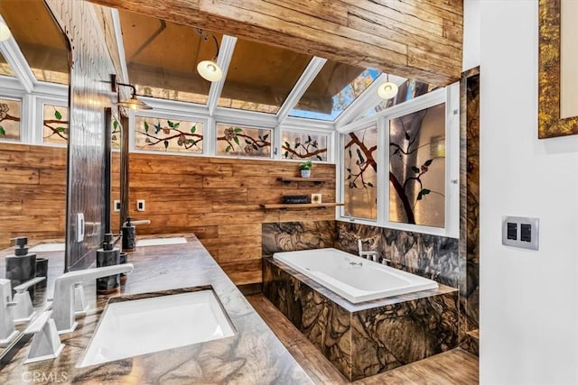 27151 Mission Hills Dr, San Juan Capistrano, CA 92675 - bathroom featuring a bath and double vanity