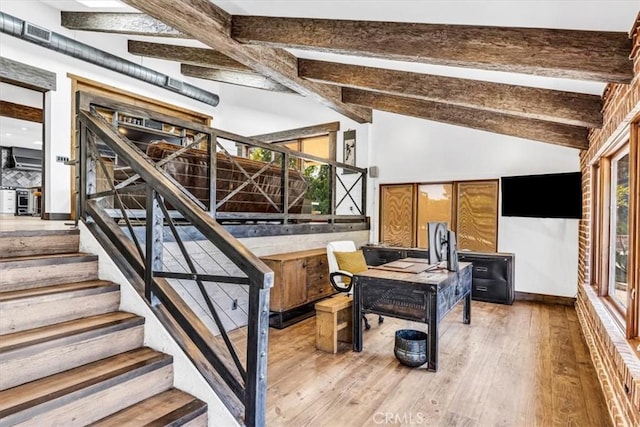 27151 Mission Hills Dr, San Juan Capistrano, CA 92675 - staircase with hardwood / wood-style flooring and baseboards