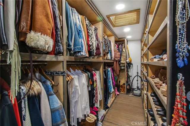 27151 Mission Hills Dr, San Juan Capistrano, CA 92675 - spacious closet featuring wood finished floors