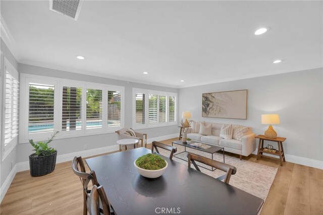 12012 Paseo Bonita, Los Alamitos, CA 90720 - dining area featuring recessed lighting and light wood-style floors