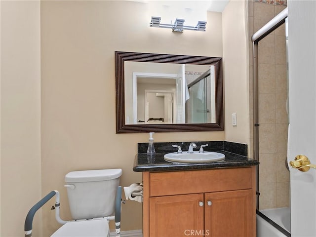 421 E Santa Anita Ave Unit 101, Burbank, CA 91501 - bathroom with vanity and enclosed tub / shower combo