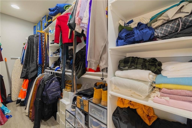 9600 S Loop Blvd, California City, CA 93505 - spacious closet with wood finished floors
