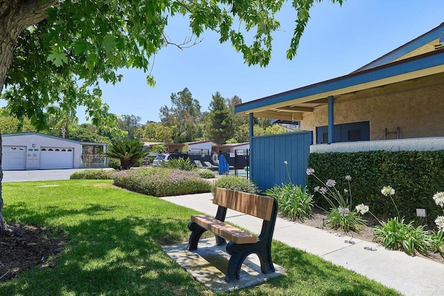 942 Royal Tern Way, Oceanside, CA 92057 - view of yard with a detached garage
