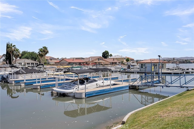 13180 Meteor Dr, Victorville, CA 92395 - dock with a water view and a residential view
