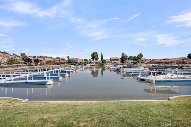 13180 Meteor Dr, Victorville, CA 92395 - dock featuring a water view and a yard