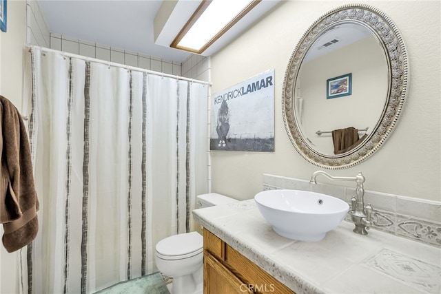 13180 Meteor Dr, Victorville, CA 92395 - bathroom with vanity and a shower with curtain