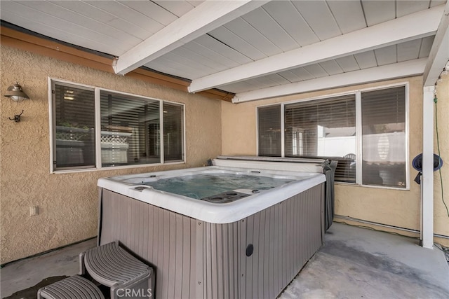 13180 Meteor Dr, Victorville, CA 92395 - view of patio / terrace featuring a hot tub