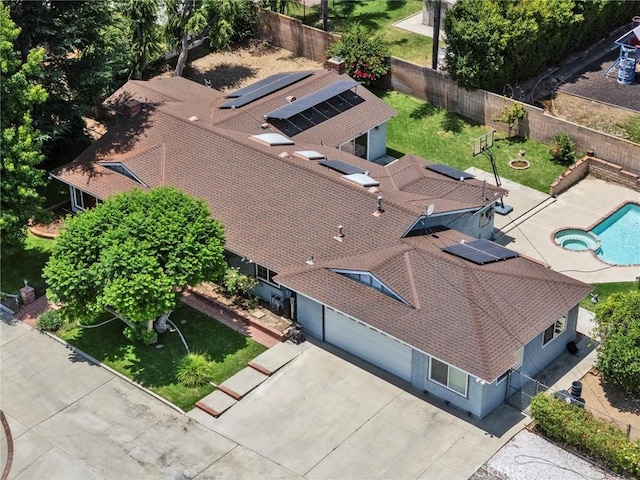 1719 Turnbull Canyon Rd, Hacienda Heights, CA 91745 - aerial view of property and surrounding area with a pool