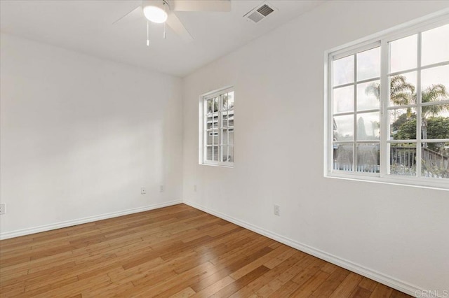 4772 Gateshead Rd, Carlsbad, CA 92010 - spare room with plenty of natural light, wood-type flooring, and a ceiling fan