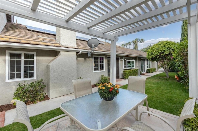 4772 Gateshead Rd, Carlsbad, CA 92010 - view of patio featuring outdoor dining area and a pergola