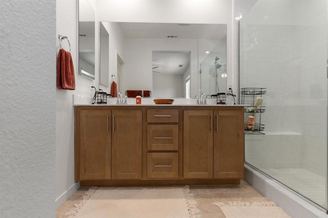 39381 Corvina Ln, Temecula, CA 92591 - full bath featuring tiled shower and double vanity