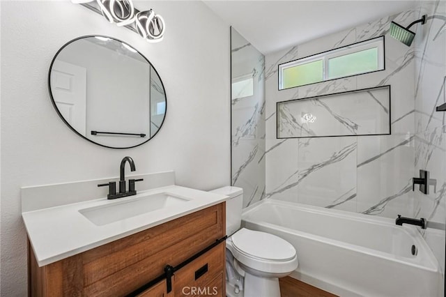 7652 Plumaria, Fontana, CA 92336 - bathroom with vanity and bathtub / shower combination