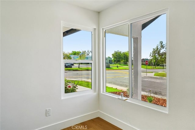 7652 Plumaria, Fontana, CA 92336 - unfurnished room with baseboards and wood finished floors