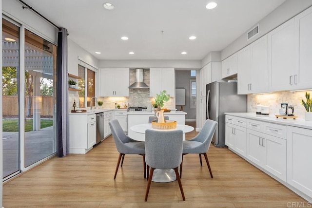 3071 Sprucewood Ln, Escondido, CA 92027 - dining space with recessed lighting and light wood-type flooring