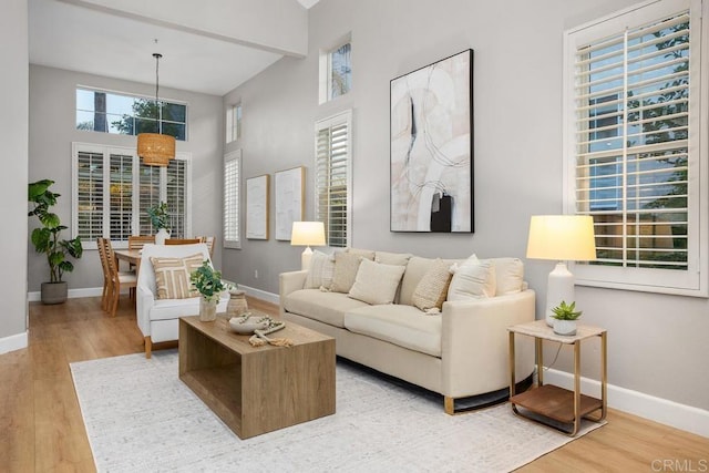 3071 Sprucewood Ln, Escondido, CA 92027 - living area featuring wood finished floors and a high ceiling