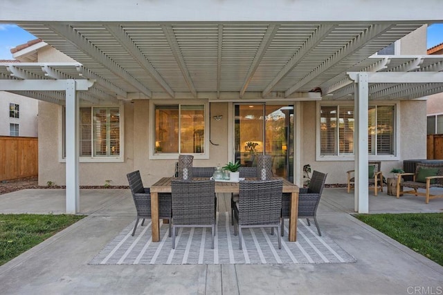 3071 Sprucewood Ln, Escondido, CA 92027 - view of patio with a pergola and outdoor dining space