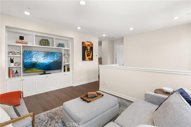 25928 Meadow Dr, San Juan Capistrano, CA 92675 - living area with dark wood finished floors and recessed lighting