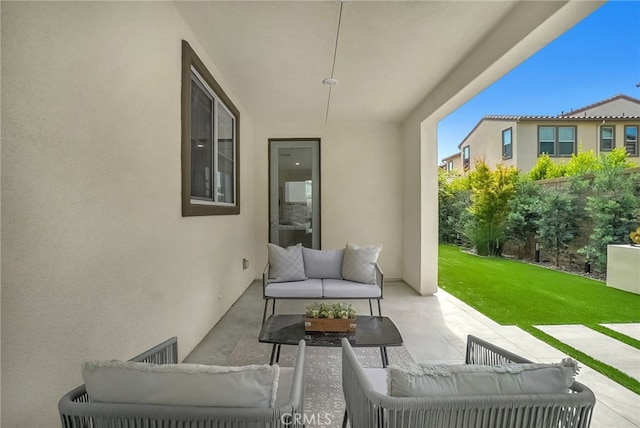 9876 Skylar Ave, Fountain Valley, CA 92708 - view of patio / terrace featuring an outdoor living space