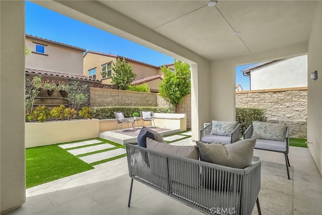9876 Skylar Ave, Fountain Valley, CA 92708 - view of patio / terrace with outdoor lounge area