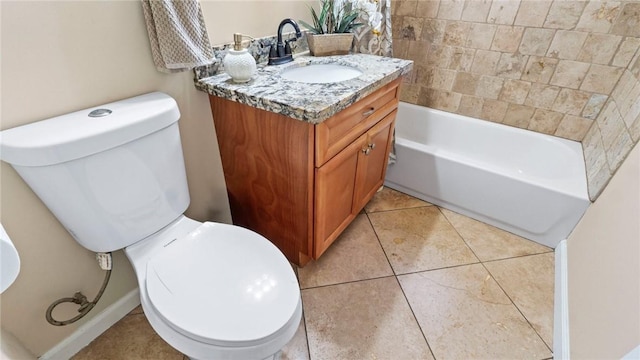 14658 Maclay St, San Fernando, CA 91345 - full bath with vanity, tile patterned flooring, and shower / bath combination