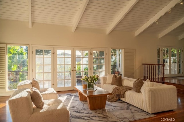 9472 Rembert Ln, Beverly Hills, CA 90210 - sunroom with french doors and plenty of natural light