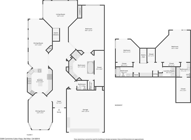 3309 Caminito Cabo Viejo, Del Mar, CA 92014 - view of property floor plan