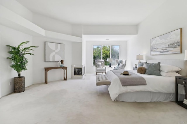 3309 Caminito Cabo Viejo, Del Mar, CA 92014 - carpeted bedroom with a glass covered fireplace
