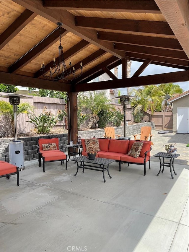 346 Rimhurst Ct, Oceanside, CA 92058 - fenced backyard featuring an outdoor hangout area, a gazebo, and a patio area
