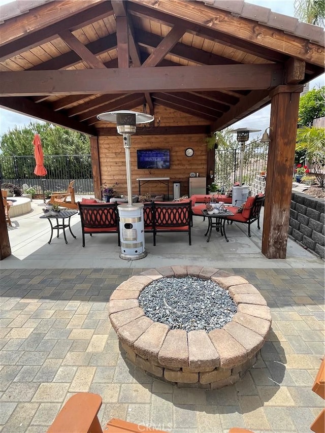 346 Rimhurst Ct, Oceanside, CA 92058 - view of patio / terrace featuring an outdoor hangout area and a gazebo