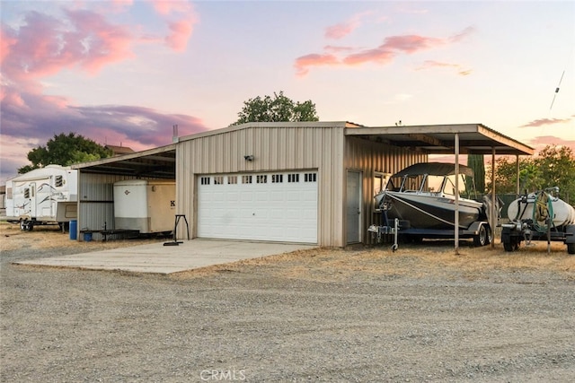 24825 Florence Ave, Corning, CA 96021 - view of front of home with a garage and gravel driveway